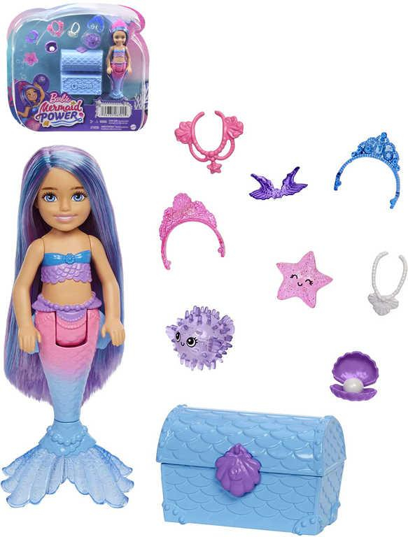 MATTEL BRB Barbie panenka Chelsea mořská panna set s doplňky