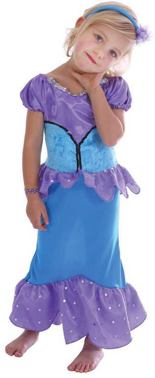 KARNEVAL Šaty Mořská panna vel.XS (92-104cm) 3-4 roky *KOSTÝM*
