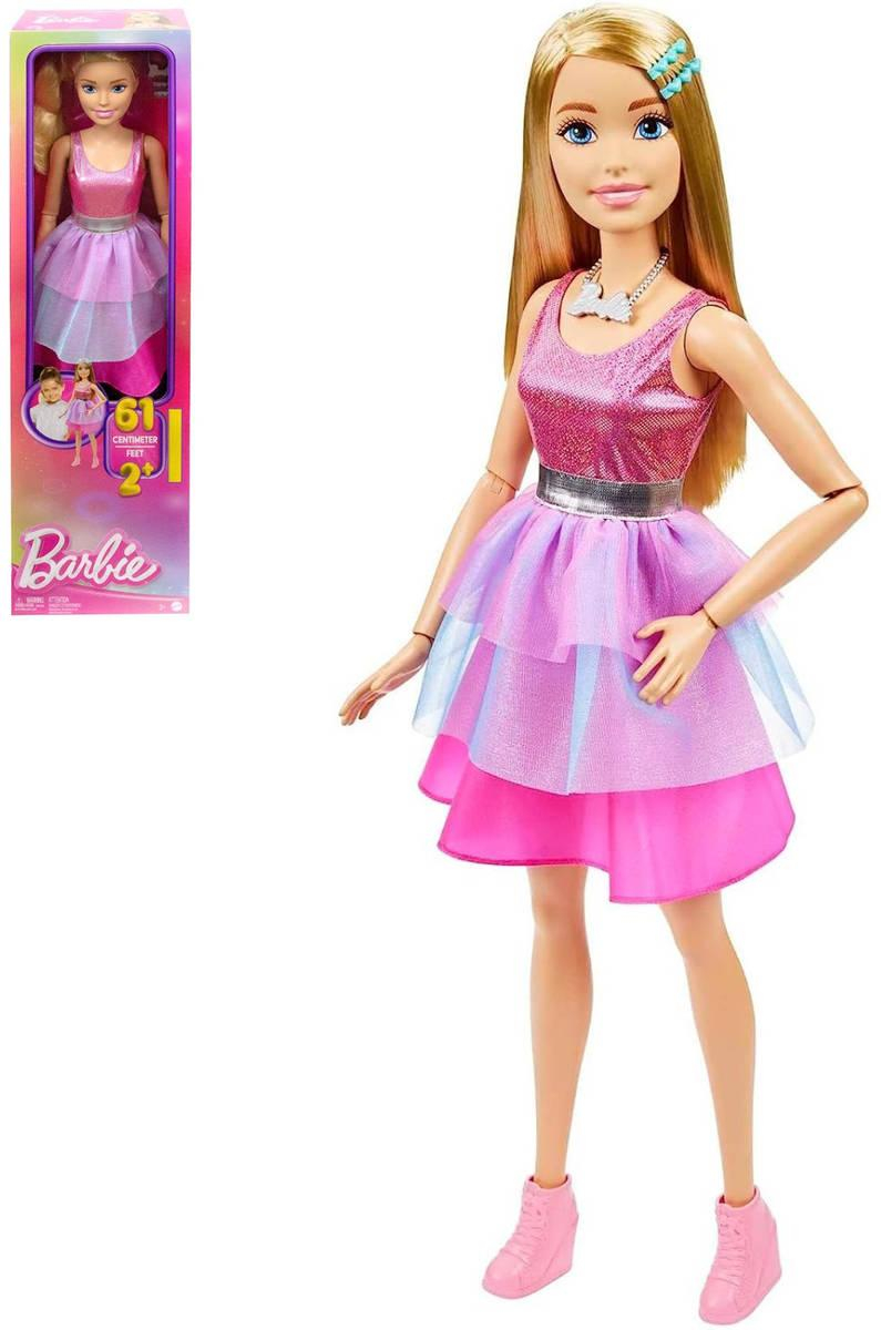MATTEL BRB Panenka Barbie velká 71cm růžové šaty kloubová v krabici
