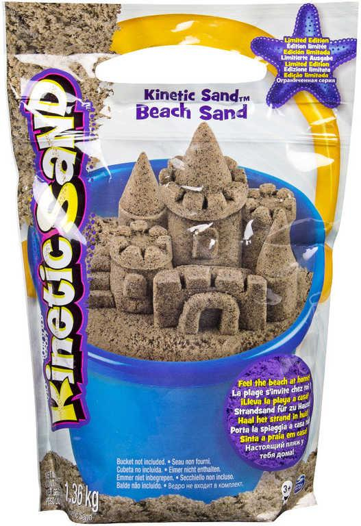 SPIN MASTER Kinetic Sand Beach přírodní tekutý písek 1,4kg v sáčku