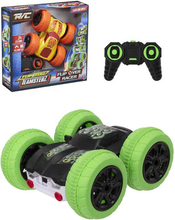 RC Teamsterz auto oboustranné překlápěcí na vysílačku 2,4GHz na baterie 2 barvy