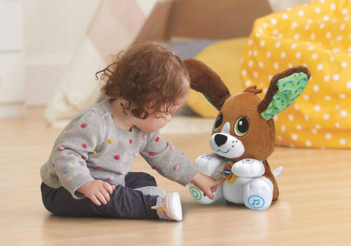 VTECH Chytrý pejsek naučný interaktivní opakuje slova na baterie CZ Světlo Zvuk