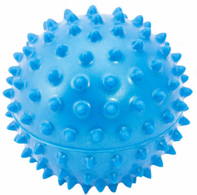 Míček masážní 9cm balónek s bodlinkami gumový 2 barvy v sáčku