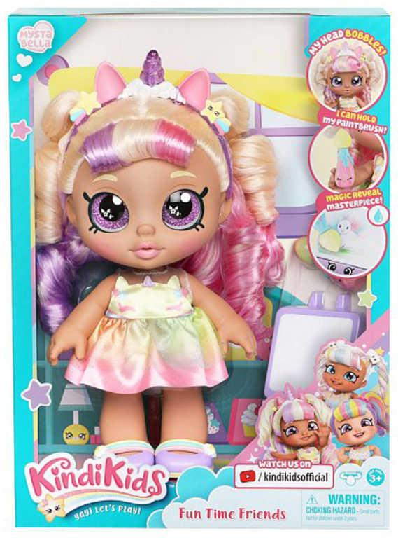 KINDI KIDS Panenka Mystabella umělkyně 30cm interaktivní herní set s doplňky