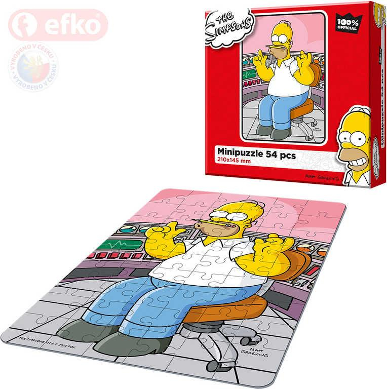 EFKO Puzzle The Simpsons Homer v práci skládačka 15x21cm 54 dílků v krabici