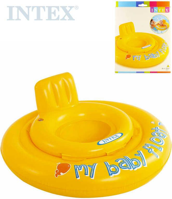 INTEX Kruh s otvory na nohy nafukovací sedátko dětské 70cm s křížem 56585