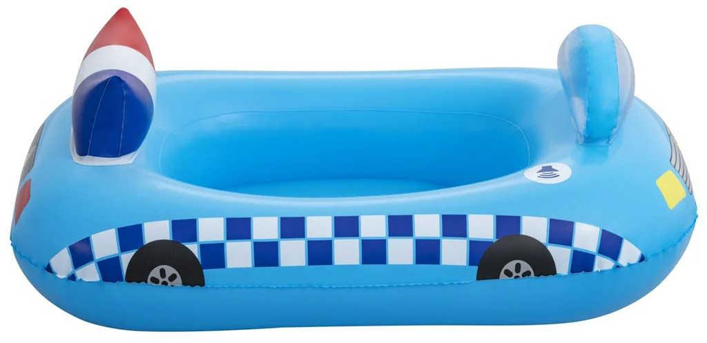BESTWAY Člun nafukovací auto policie 97x74cm do vody na baterie Zvuk 34153