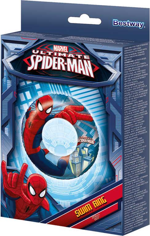 BESTWAY Dětský kruh nafukovací 56cm plavací kolo do vody Spiderman 98003