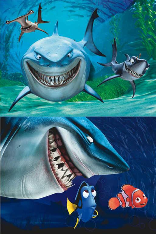 DINO DŘEVO Kostky obrázkové Hledá se Nemo set 12ks kubus *DŘEVĚNÉ HRAČKY*