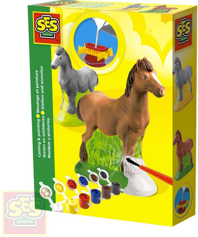 SES CREATIVE Koně kreativní set na odlévání z formy s temperami
