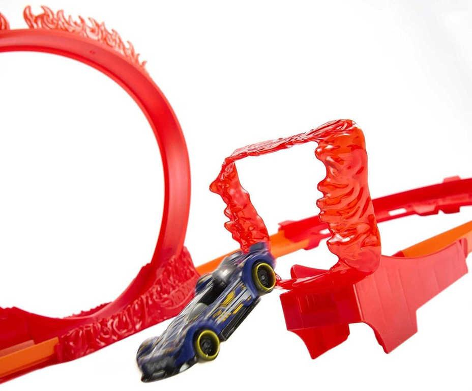 MATTEL HOT WHEELS Truck Builder Ohnivá dráha herní set s autíčkem
