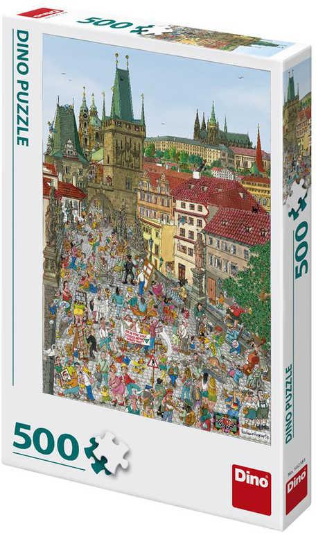 ds39300150_dino_puzzle_500_dilku_praha_mostecka_vez_kreslena_33x47cm_skladacka_v_krabici_1