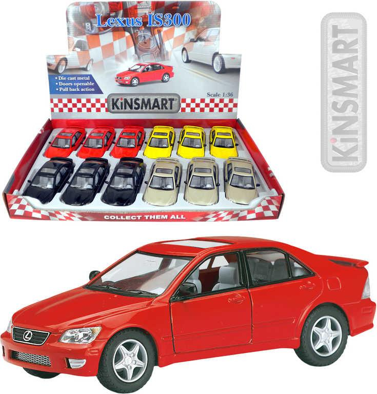 KINSMART Auto model 1:36 LEXUS IS300 kov PB 13cm 4 barvy