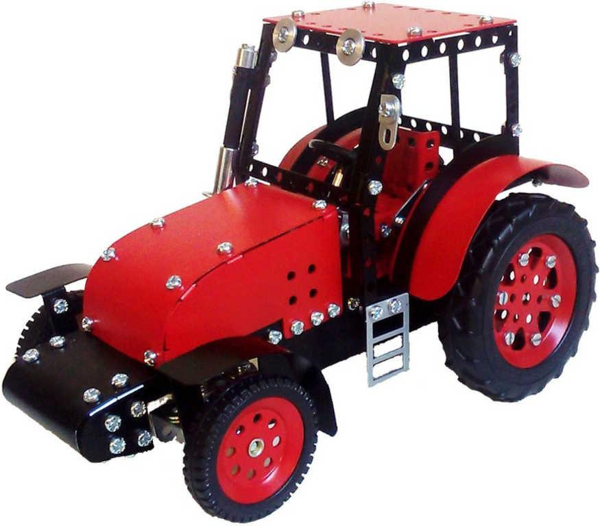 MERKUR Zetor základní set traktor + vlek 646 dílků *KOVOVÁ STAVEBNICE*