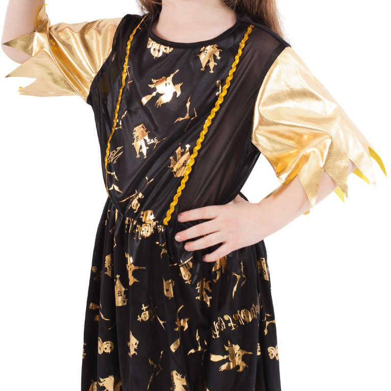 ds40482285_karneval_saty_carodejnice_cerno_zlata_vel_m_116_128cm_6_8_let_kostym_2
