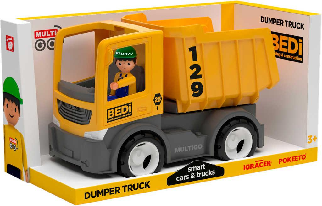 EFKO IGRÁČEK MultiGO Auto nákladní sklápěčka set s řidičem v krabici