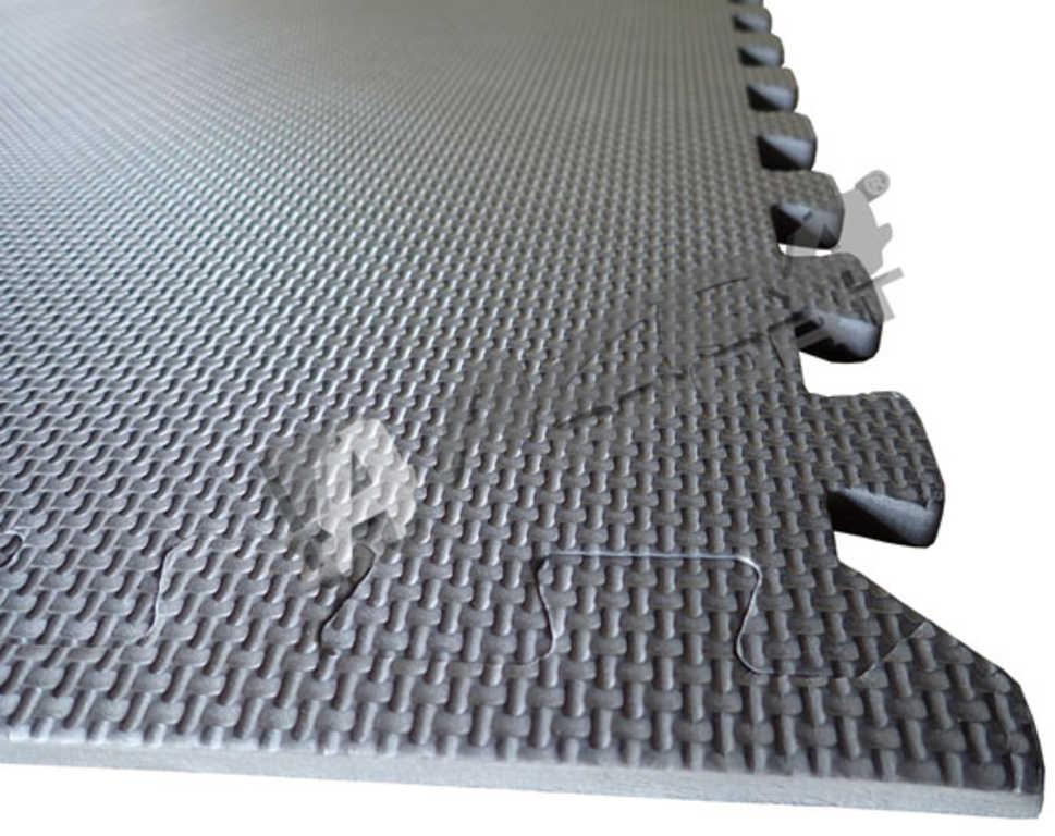 ACRA Podložka pod posilovací stroje 120x120cm 4 díly černá Eva pěna