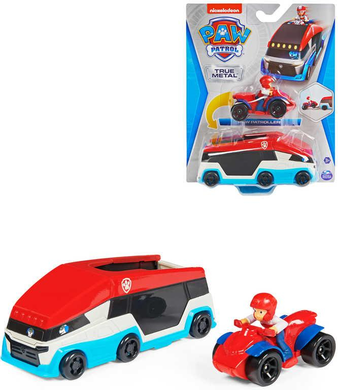 SPIN MASTER Set auto Paw Patroller + čtyřkolka s figurkou Tlapková Patrola kov