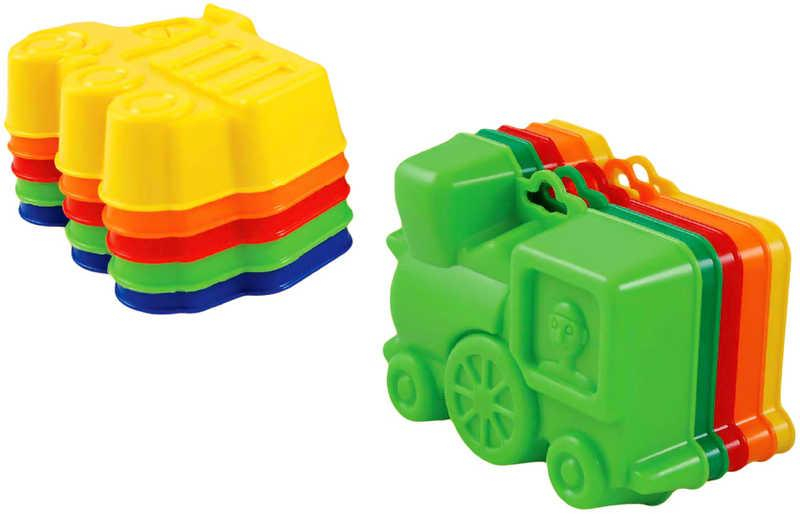 LORI 221 Bábovka na písek plastová 2 druhy 4 barvy