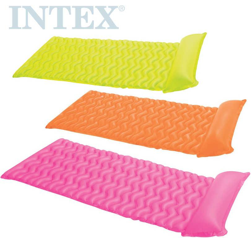 INTEX Lehátko nafukovací vlnky 229x86cm matrace do vody 3 barvy 58807