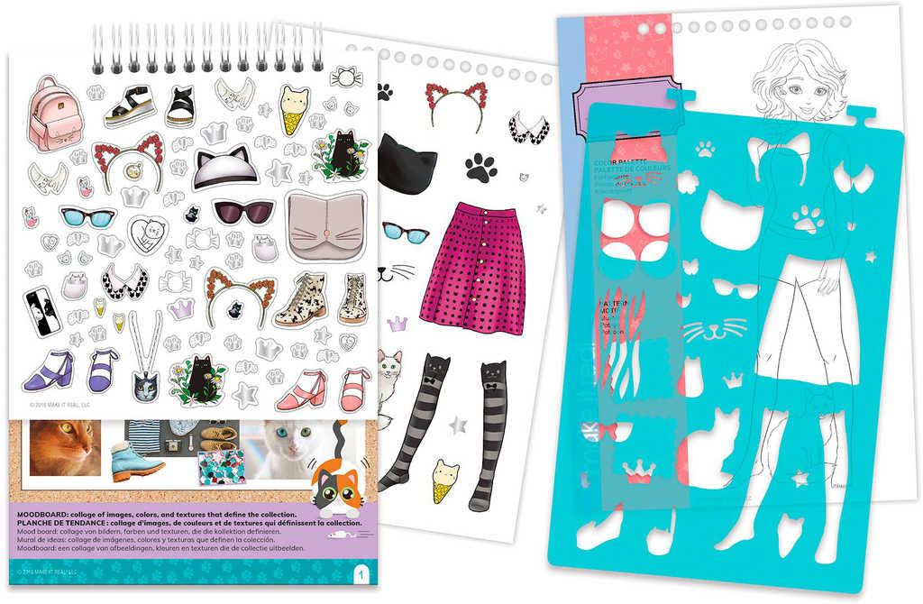 MAKE IT REAL Portfolio návrhářské Pretty Kitty kreativní set v krabici