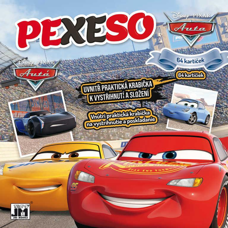 JIRI MODELS Pexeso v sešitu Auta (Cars) s krabičkou a omalovánkou