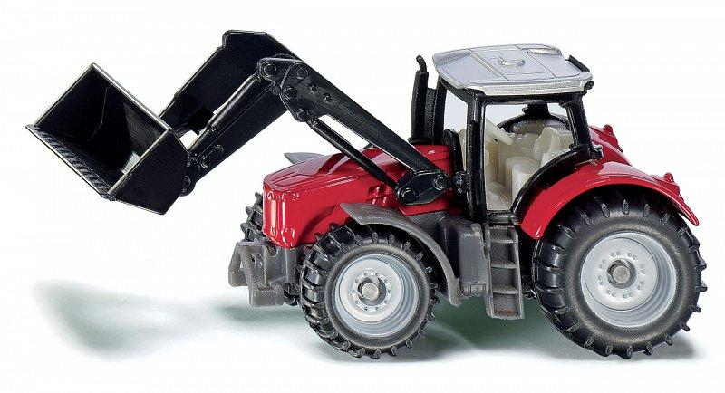 SIKU Blister - Massey Ferguson s předním nakladačem