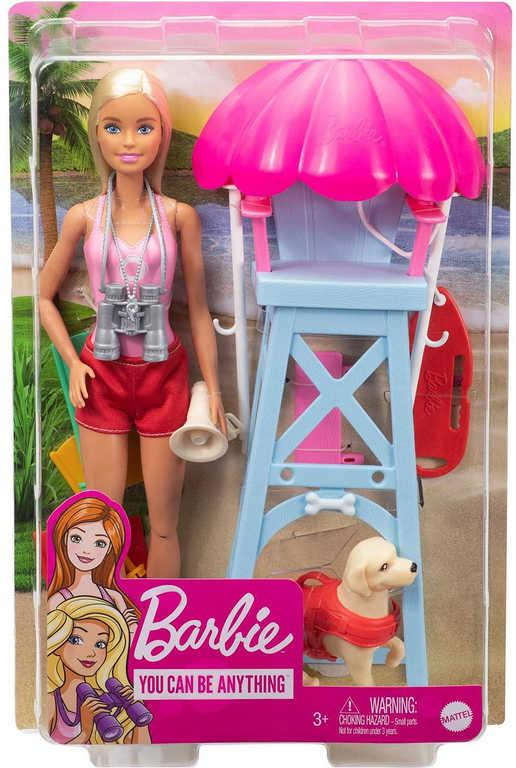 MATTEL BRB Panenka Barbie plavčice herní set s doplňky v krabici