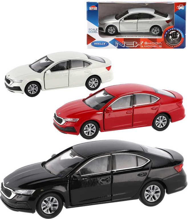 WELLY Auto model Škoda Octavia kov 11cm volný chod 1:34 různé barvy