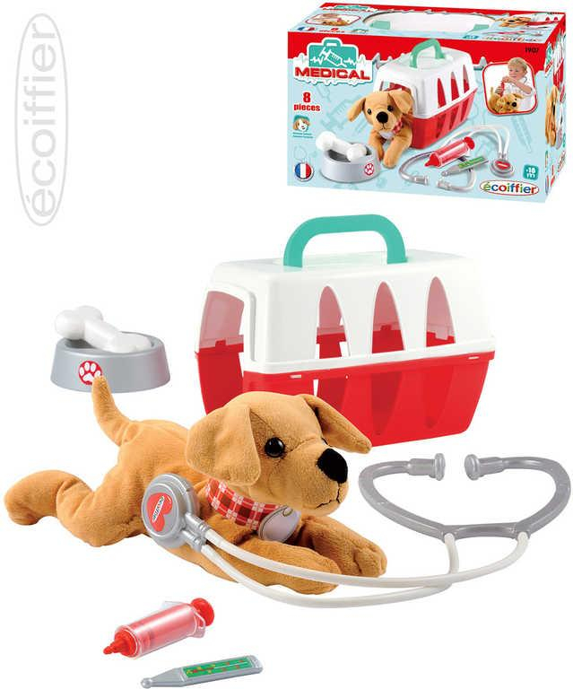 ECOIFFIER Baby kufřík pro veterináře set přepravní box s pejskem a lékařskými nástroji