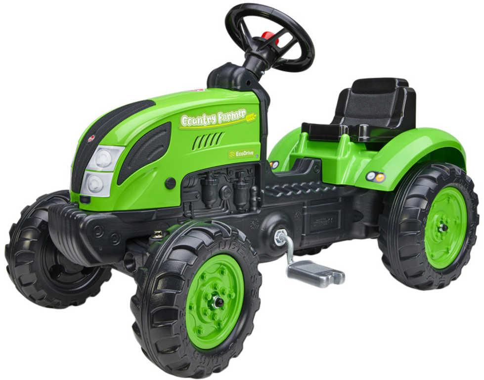 FALK Baby traktor Country Farmer šlapací Zelený vozítko s klaksonem
