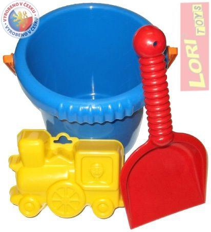 LORI 213 Kyblík na písek set s lopatkou a bábovičkou