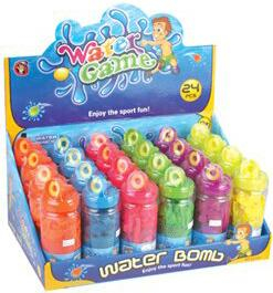 MAC TOYS Vodní bomby barevné balónky na vodu set v dóze 6 barev