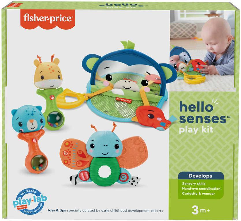 FISHER PRICE Baby Ahoj smysly set 4 hračky s aktivitami pro miminko