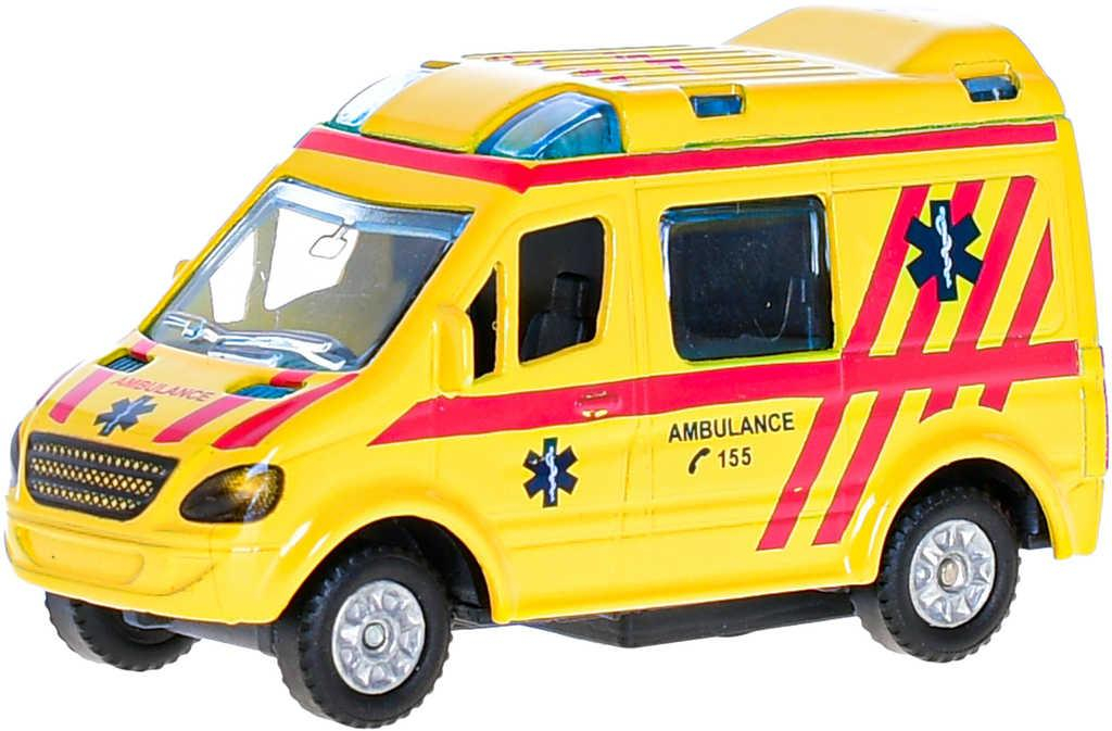Auto hasiči / policie / ambulance CZ zpětný chod 8cm 3 druhy kov