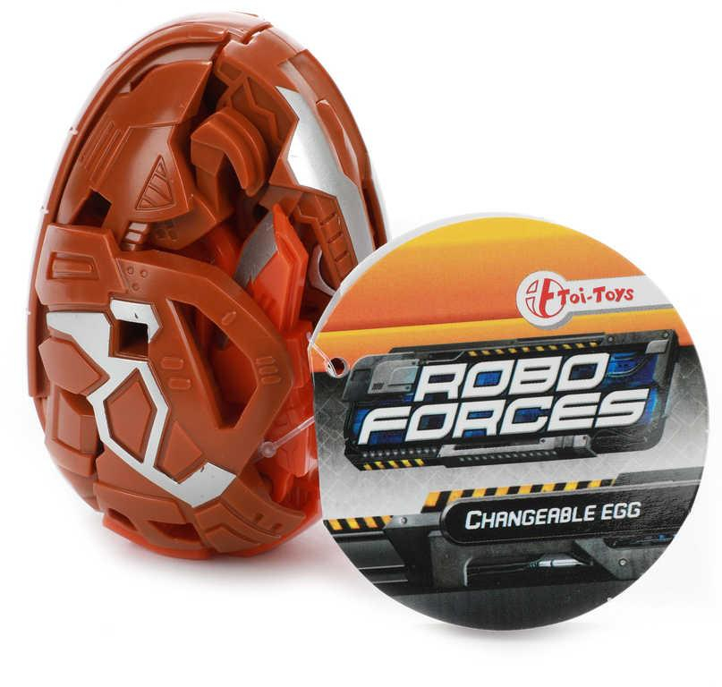 Vejce transformer robo dinosaurus s transformací 8cm plast 2v1 3 druhy