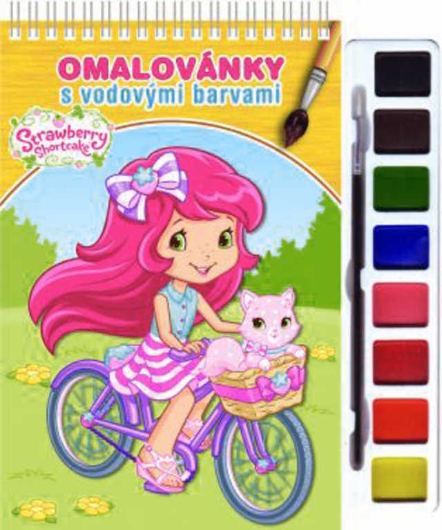AKIM Omalovánky set s barvami a štětcem Jahůdka (Strawberry Shortcake)