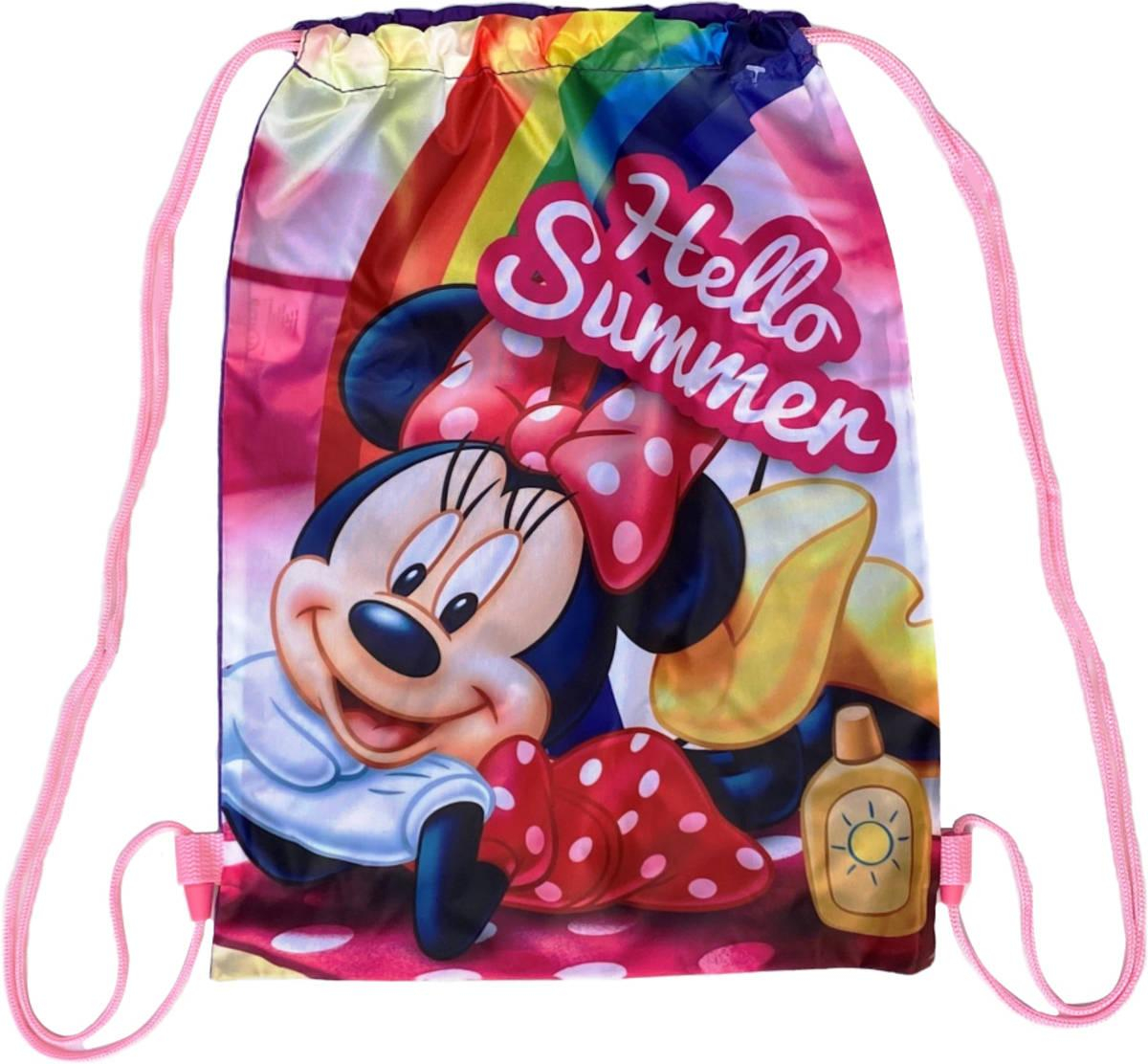 Sáček na přezůvky Minnie Mouse sportovní stahovatelný vak na záda 30x40cm