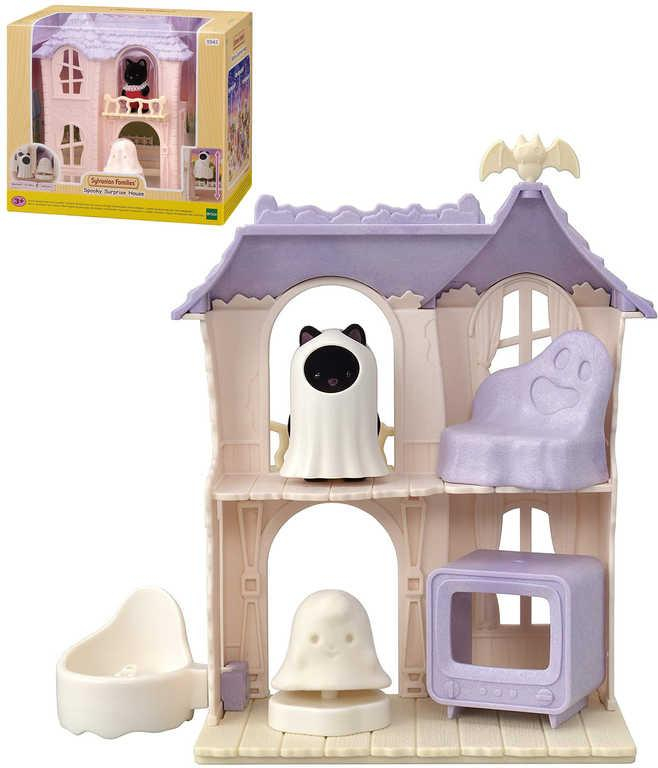 Sylvanian Families strašidelný dům herní set s kočičkou Midnight a doplňky