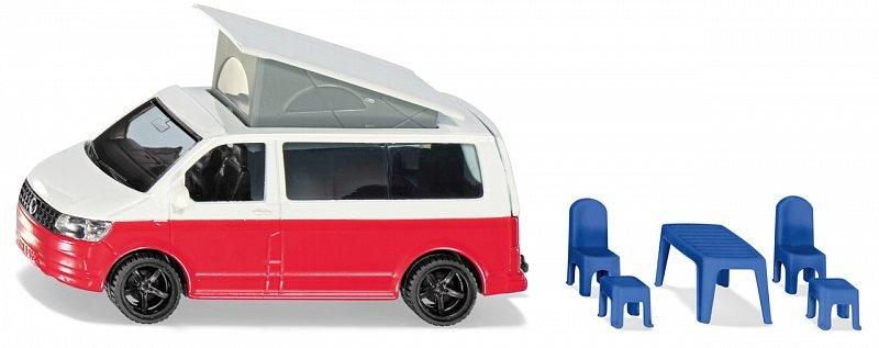SIKU Super - VW T6 California s pohyblivou střechou a příslušenstvím