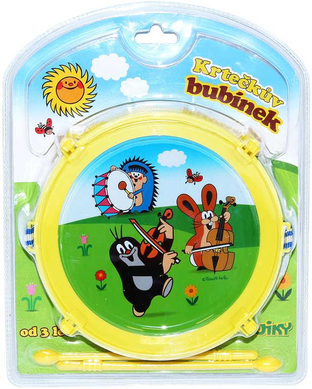 Bubínek 20cm Krtek (Krteček) set se 2 paličkami 2 barvy *HUDEBNÍ NÁSTROJE*