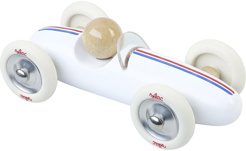 Vilac Dřevěné auto velké Grand prix vintage bílé