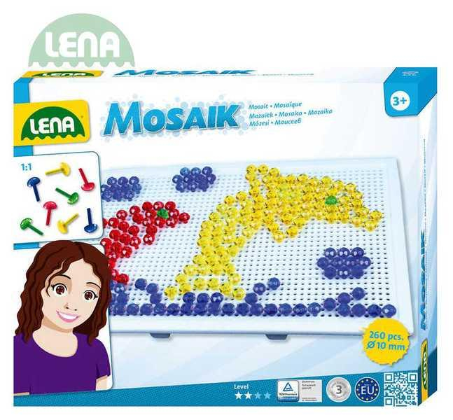 LENA Mozaika klobouček transparentní krystal 1 cm 260 kusů Velká sada