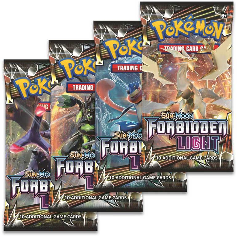 ADC HRA Karty doplňkové Pokémon SM6 Forbidden Light Booster 10 náhodných karet