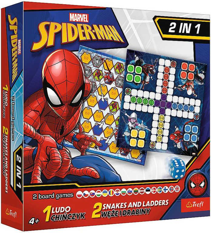 TREFL Soubor her Člověče, nezlob se! + Hadi a žebříky Spiderman 2v1