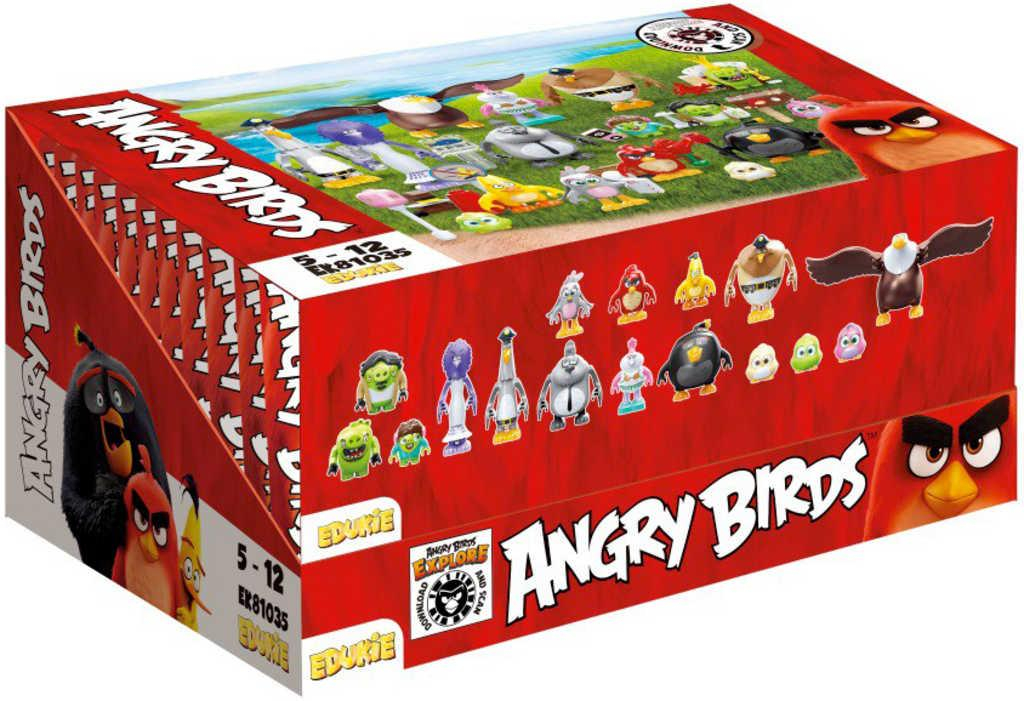 EDUKIE Angry Birds set 32 dílků v sáčku různé druhy STAVEBNICE