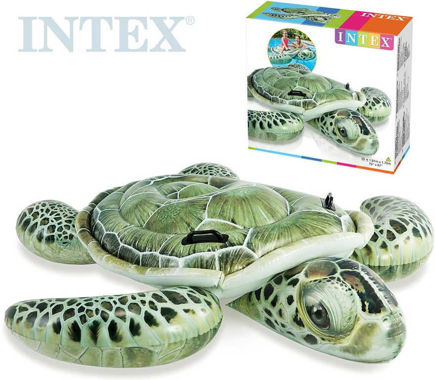 INTEX Želva nafukovací s úchyty 191x170cm dětské vozítko do vody 57555