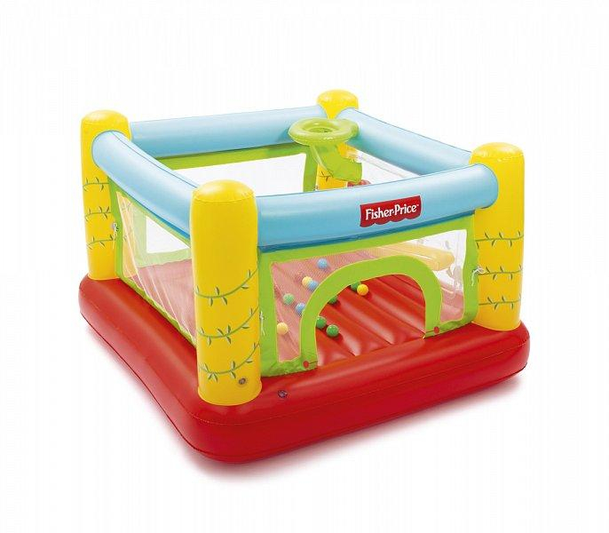 Nafukovací hrací centrum Fisher Price s míčky (25ks), 1,75m x 1,73m x 1,14m