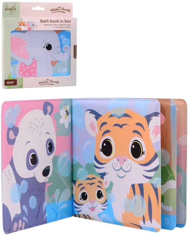 JOUECO Baby knížka zvířátka pískací na koupání do vany pro miminko plast