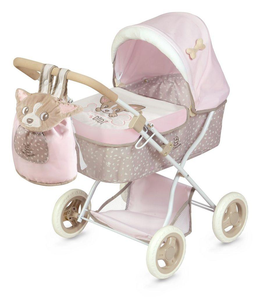 DeCuevas 85043 Skládací kočárek pro panenky s batůžkem DIDI 2021 - 60 cm